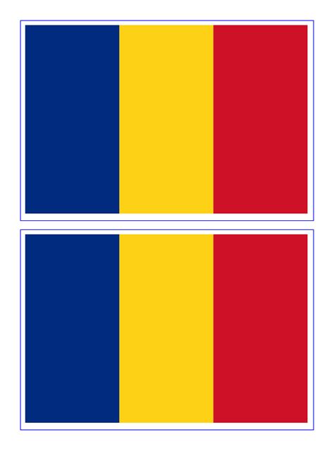 flag of romania printable